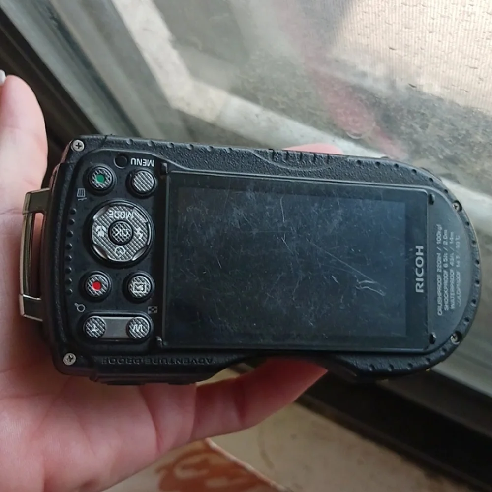Green Ricoh Wg- 4gps Waterproof Camera